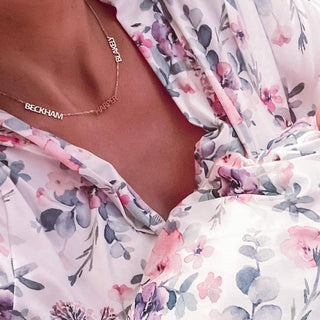 *Pre-Order* Cherish Multiple Name Necklace - Water Resistant - Gold & Silver