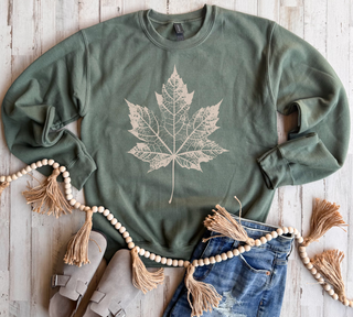 *SUNDAY Pre-Order* Autumn Leaf Sweatshirt - THREE colors
