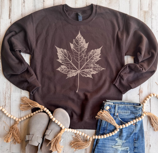 *SUNDAY Pre-Order* Autumn Leaf Sweatshirt - THREE colors