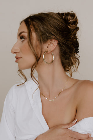 *Pre-Order* Cherish Crystal Multiple Name Necklace - Water Resistant - Gold & Silver
