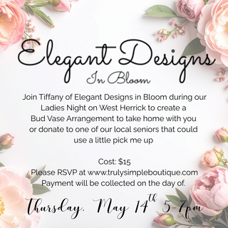 May Ladies Night - Bud Vase RSVP - payment not due until event