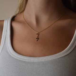 *Pre-Order* Cleo Vertical Name Necklace - Water Resistant - Gold & Silver