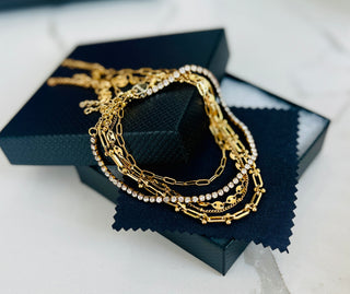 Baby Ball Anklet - Water Resistant - Gold or Silver