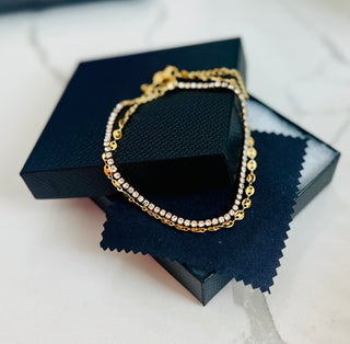 Maritime Anklet - Water Resistant - Gold or Silver