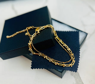 Baby Ball Anklet - Water Resistant - Gold or Silver