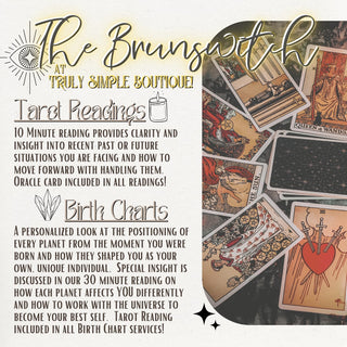 September Birth Chart & Tarot Night w/ Kinsley, The Brunswitch - Thursday, Sept 25th
