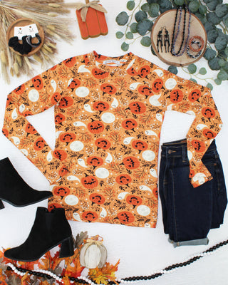 Spooky Autumn Long Sleeve Top