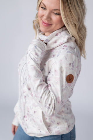 Blush Floral Soft Funnel Neck