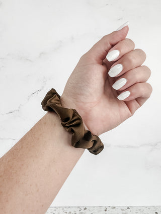 Solid Satin Scrunchy - Five Colors