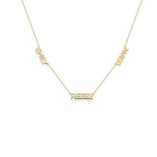 *Pre-Order* Cherish Multiple Name Necklace - Water Resistant - Gold & Silver