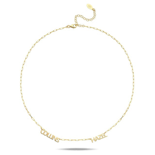 *Pre-Order* Cherish Mini Paperclip Chain Necklace - Water Resistant - Gold & Silver