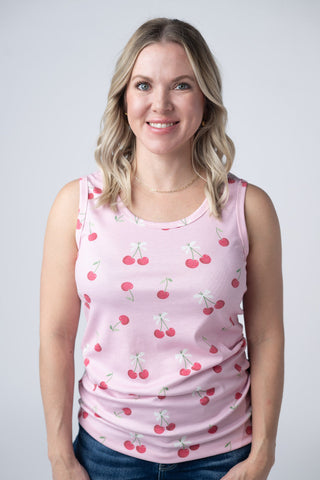 Cherry Print Tank