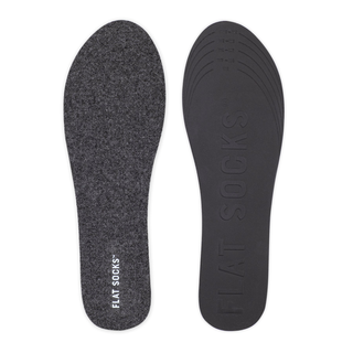 Dark Grey Flat Socks - Small & Large Sizes Available