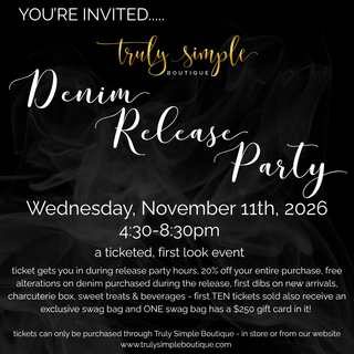 Denim Release Party Ticket - Wednesday, November 11th