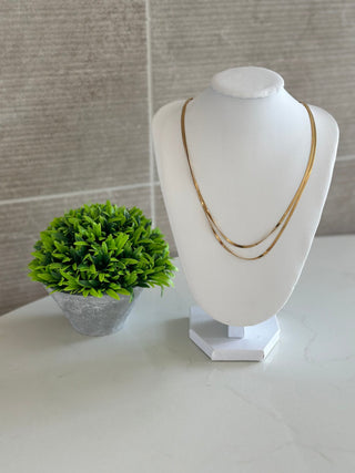 *Pre-Sale* Medusa Double Chain Necklace - Water Resistant - Gold or Silver