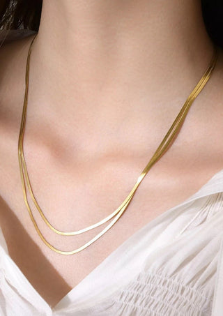 *Pre-Sale* Medusa Double Chain Necklace - Water Resistant - Gold or Silver