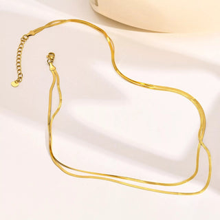 *Pre-Sale* Medusa Double Chain Necklace - Water Resistant - Gold or Silver