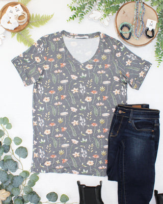 Wildflower Meadow Relaxed Fit V-Neck