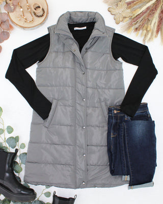 Grey Harlowe Long Vest