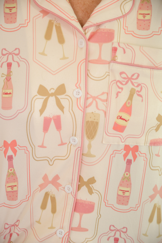 *Pre-Order*Bows & Bubbly Shorts Pajama Set