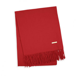 Red Fringe Scarf