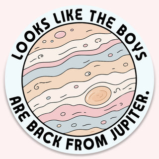 Looks Like the Boys are Back from Jupiter Sticker