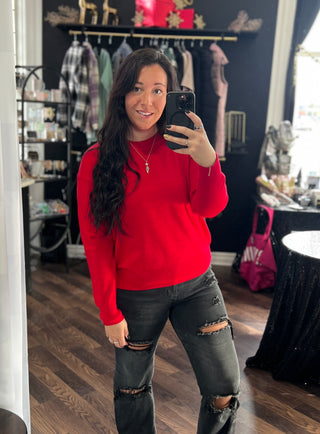 Lovely in Red Sweater