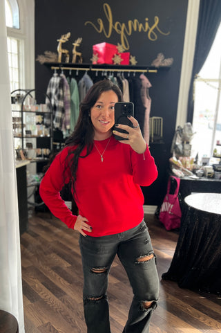 Lovely in Red Sweater