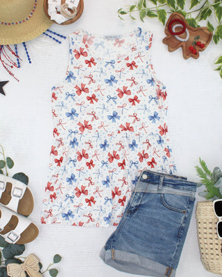 American Bows Ruffle Tank