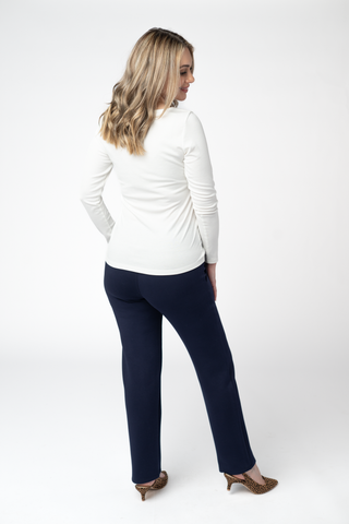 Navy Luxe Ankle Pants