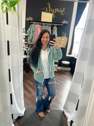 Sage Full Zip Hoodie