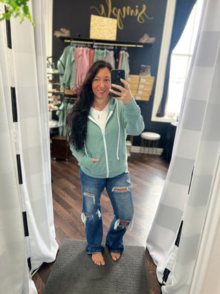 Sage Full Zip Hoodie