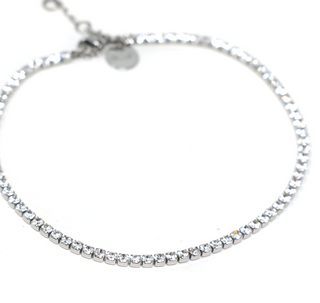 Silver Ibiza Anklet - Water Resistant