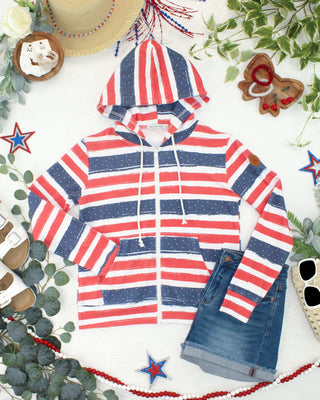 Stars & Stripes Full Zip Hoodie