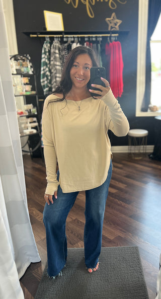 The Blake Top - Beige