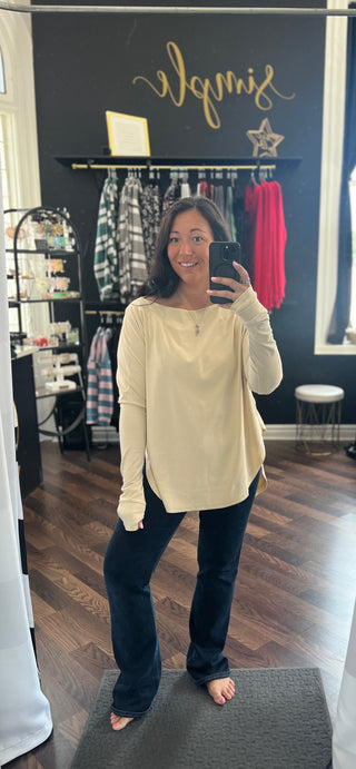 The Blake Top - Beige