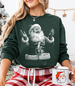 *Christmas Pre-Order Day 6* The Joy of Santa Sweatshirt - Two Color Options