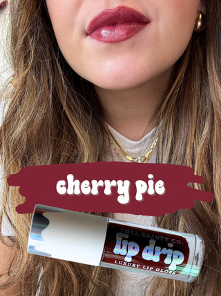 TMLL Lip Drip Luxury Gloss-250 - TMLL Beauty Co - Makeup-TMLL Beauty Co-Cherry Pie-[option4]-[option5]-[option6]-Leather & Lace Boutique Shop