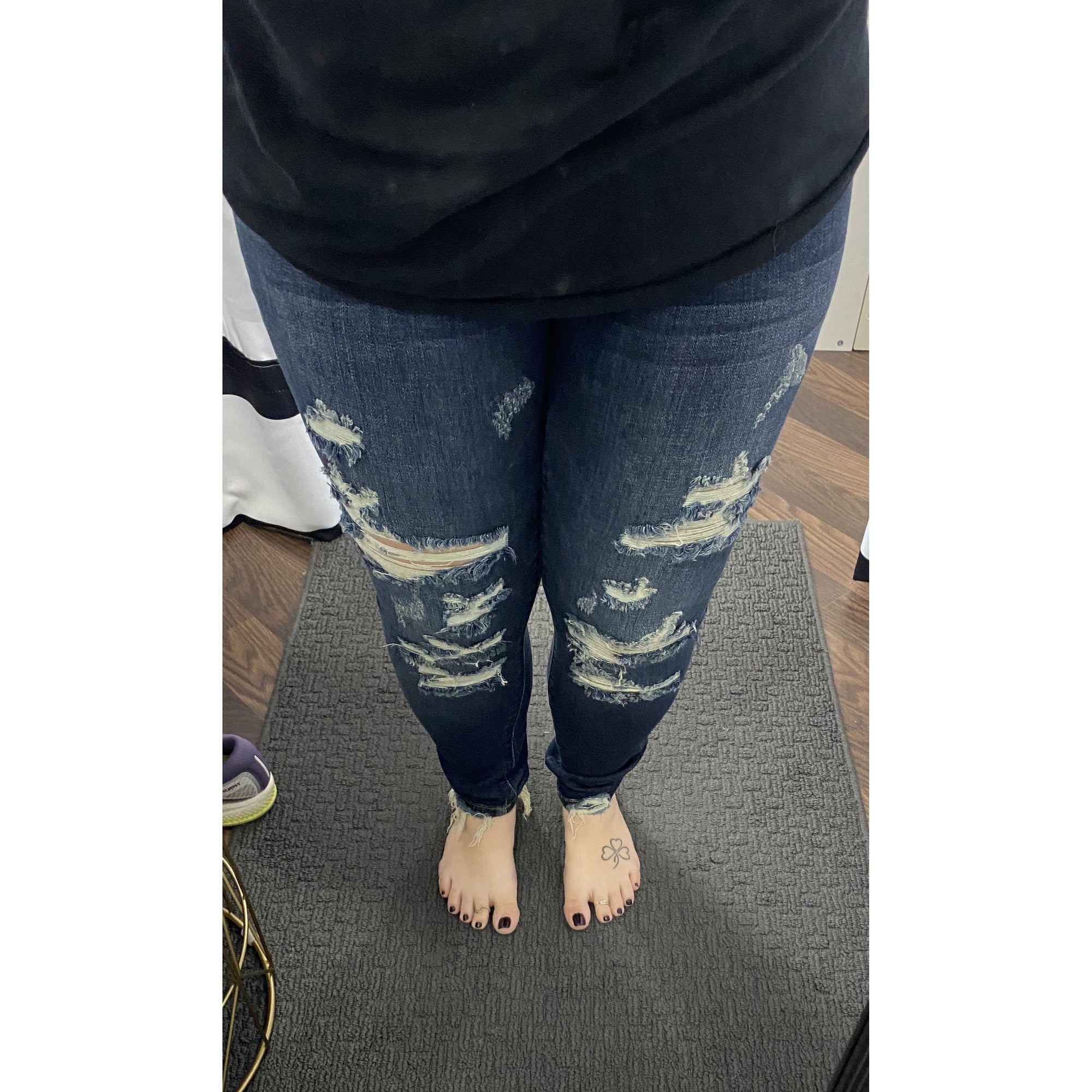 Judy Blue Mid Rise Distressed Skinny Jean -Style 82210