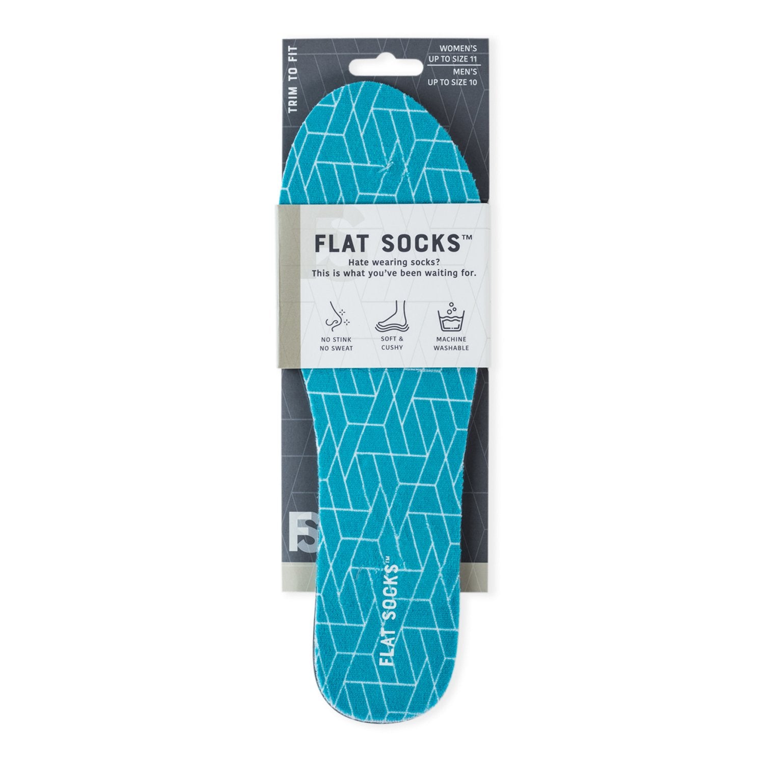 Aqua Flat Socks