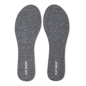 Dark Grey Flat Socks - Small & Large Sizes Available