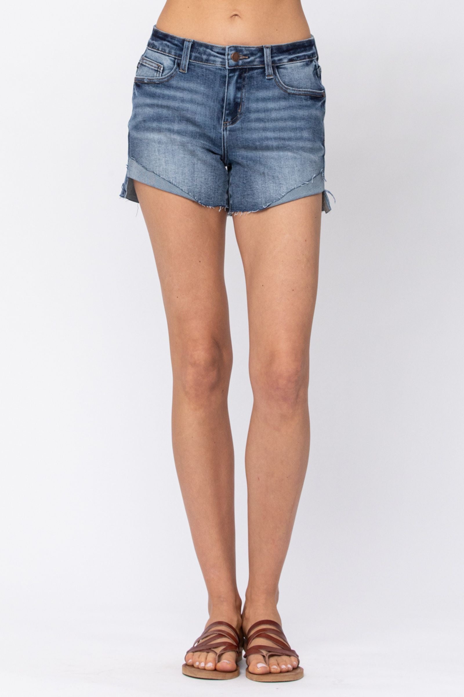 Judy Blue Half Cuffed Shorts - Style 150019