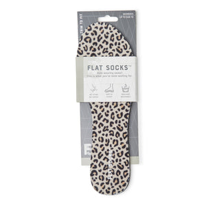 Leopard Terry Flat Socks