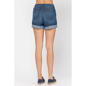 Judy Blue High Waisted Cuffed Shorts - Style 18163 - Made in the USA