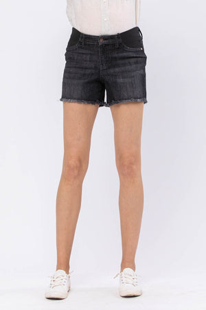 Judy Blue Black Maternity Shorts - Style 91501
