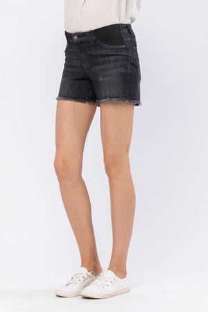 Judy Blue Black Maternity Shorts - Style 91501