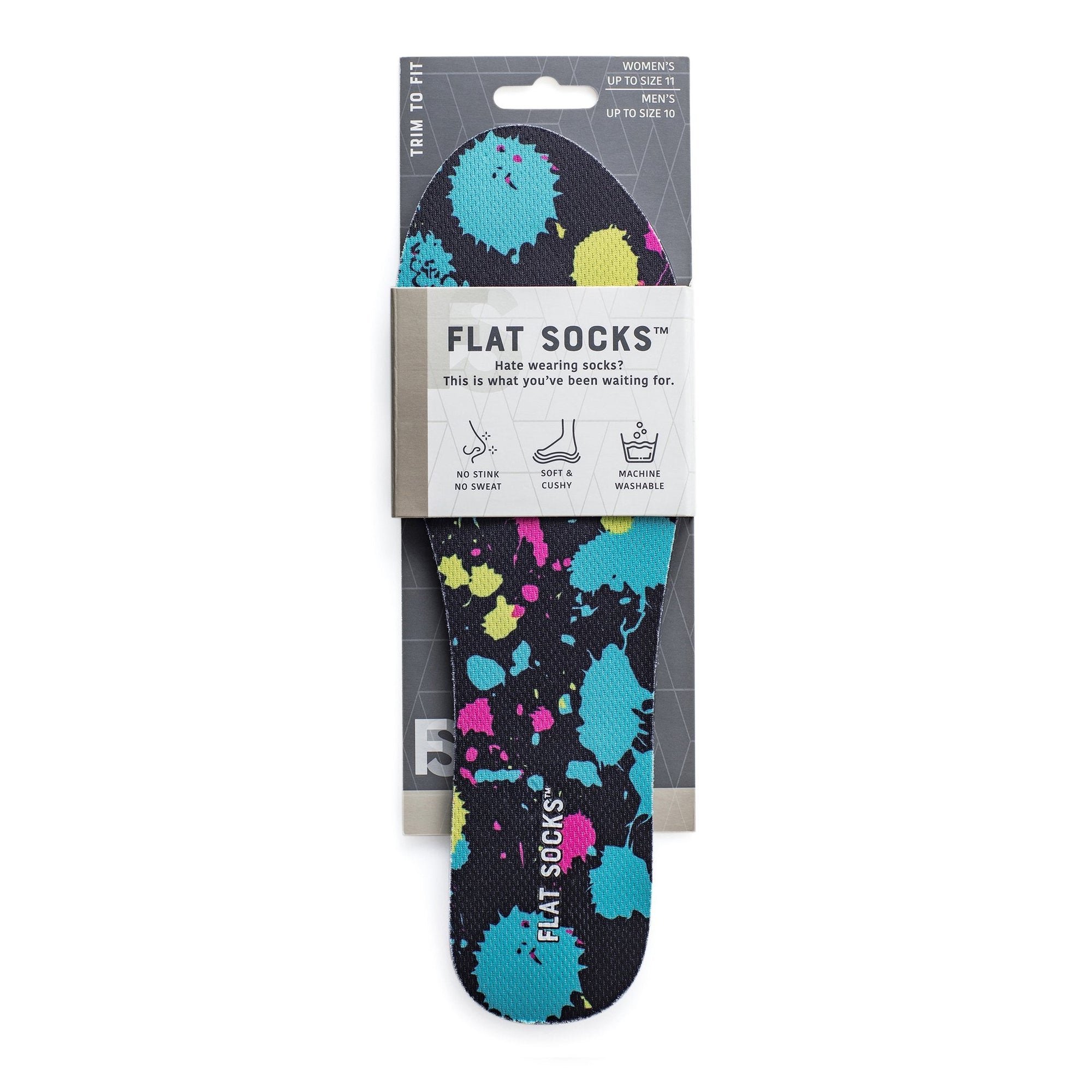Paint Splatter Flat Socks