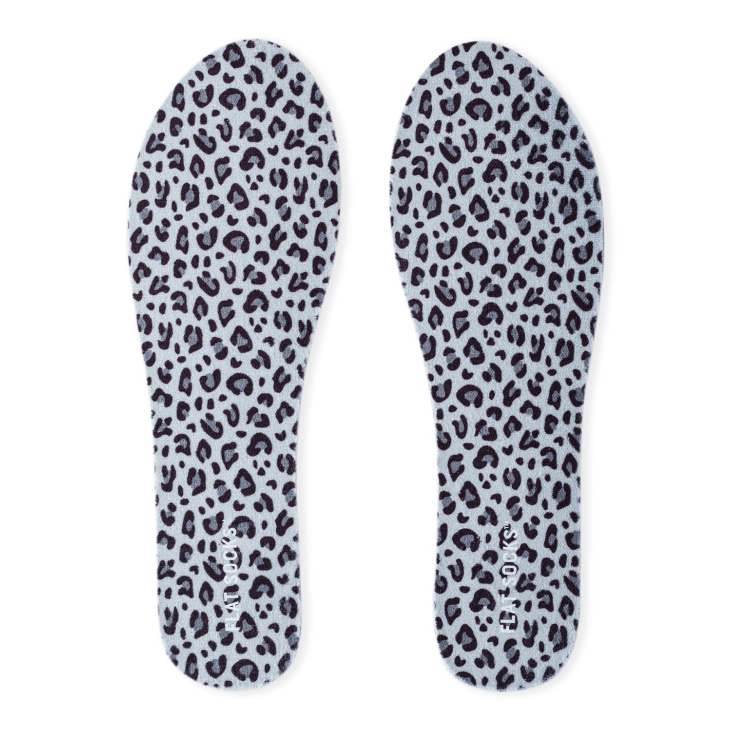 Snow Leopard Terry Flat Socks